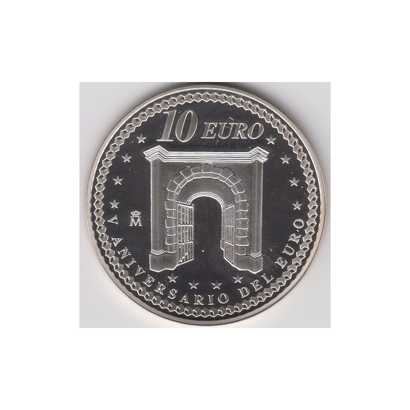 2007. V Aniversario euro. 10 euros "Cooperación"