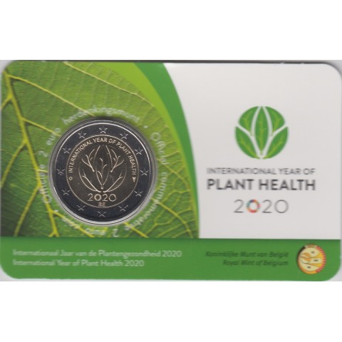 2020. 2 Euros Belgica "Salud Vegetal"