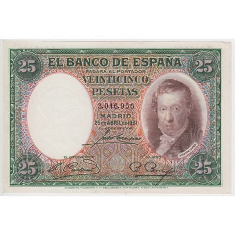 1931. 25 Ptas Vicente López