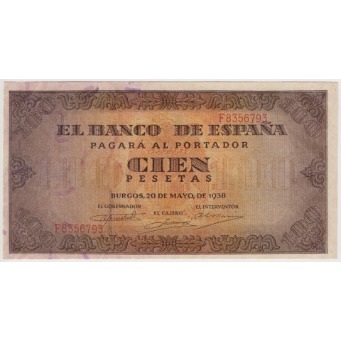 1938. 100 Ptas Burgos