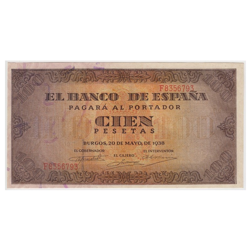 1938. 100 Ptas Burgos