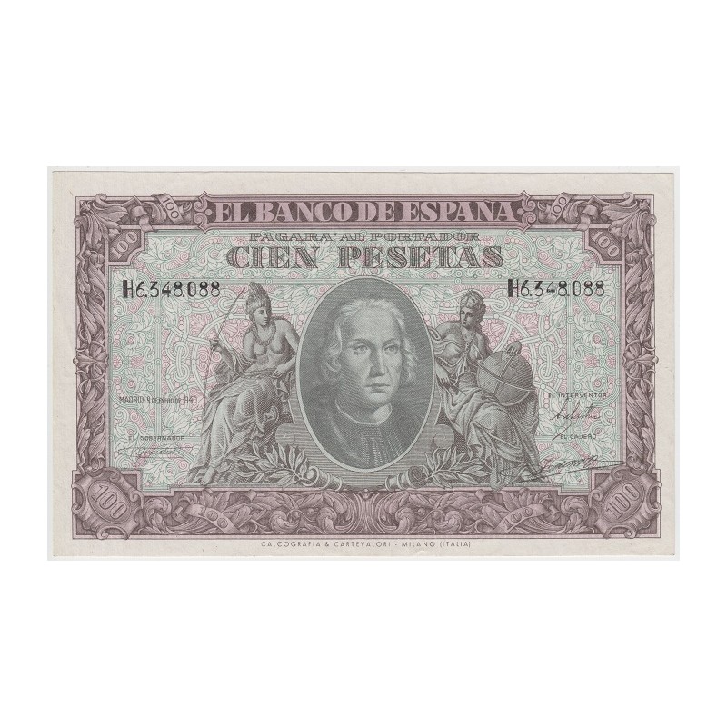 1940. 100 Ptas Colón