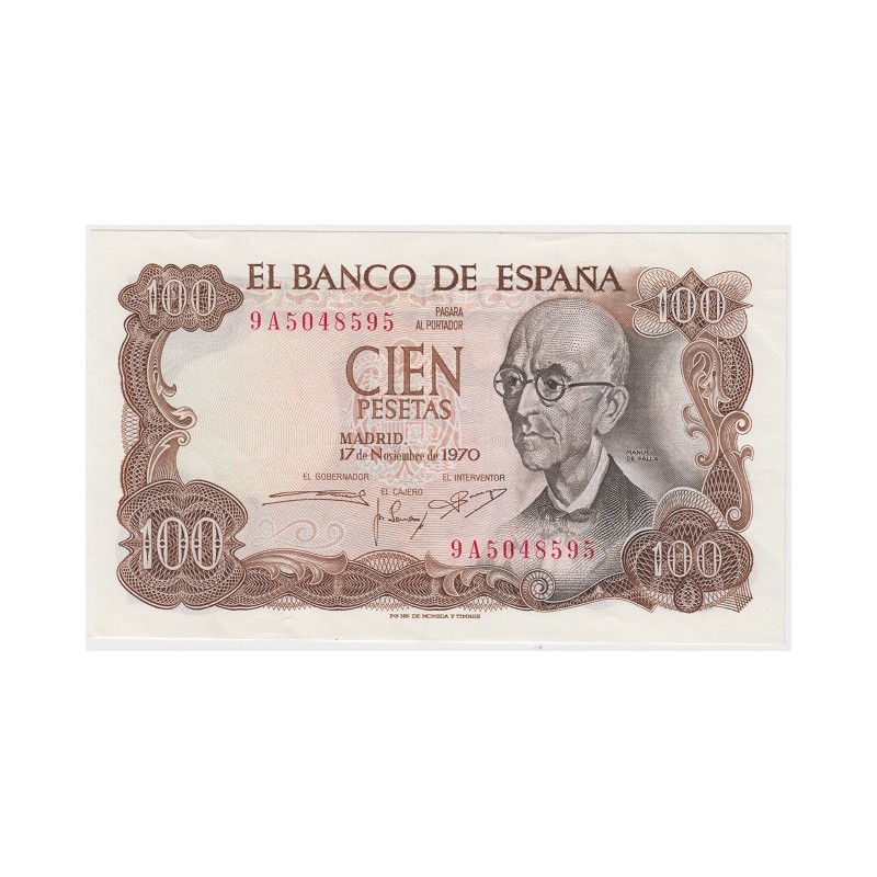 1970. 100 Ptas Manuel de Falla