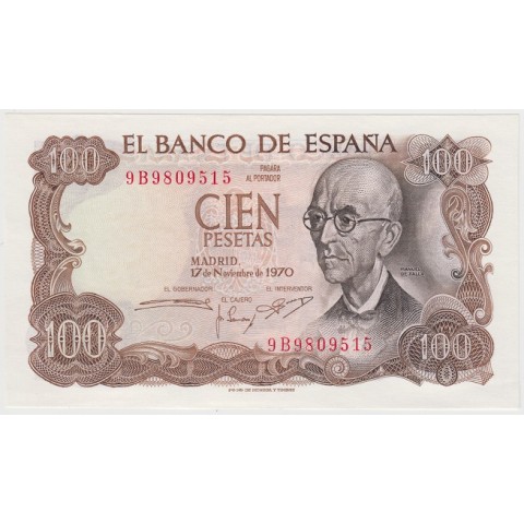 1970. 100 Ptas Manuel de Falla