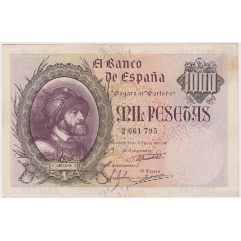 1940. 1000 Ptas Carlos I