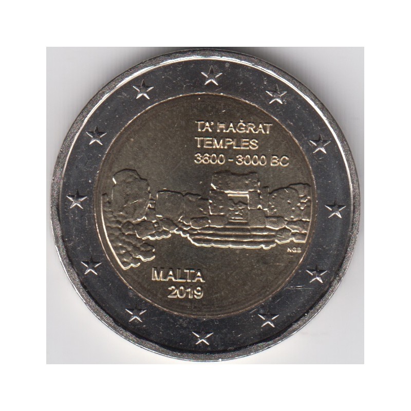 2019. 2 Euros Malta "Templos"