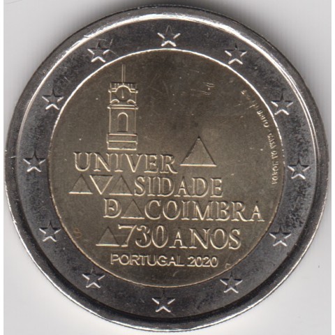 2020. 2 Euros Portugal "Universidad Coimbra"