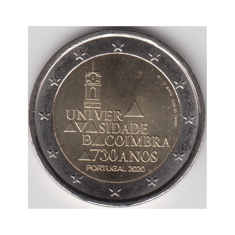 2020. 2 Euros Portugal "Universidad Coimbra"