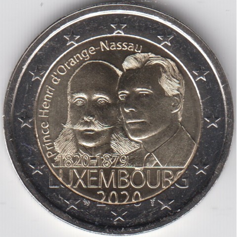 2020. 2 Euros Luxemburgo "Henry"