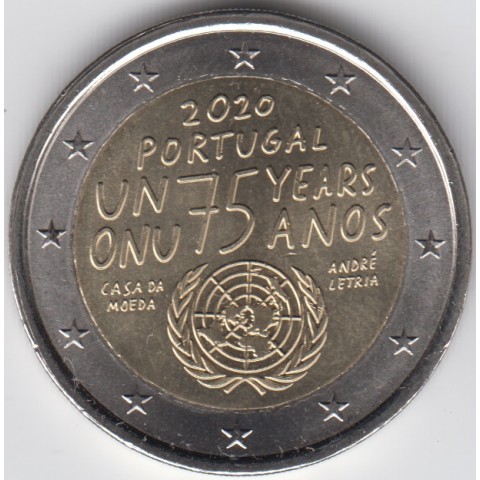 2020. 2 Euros Portugal "ONU"