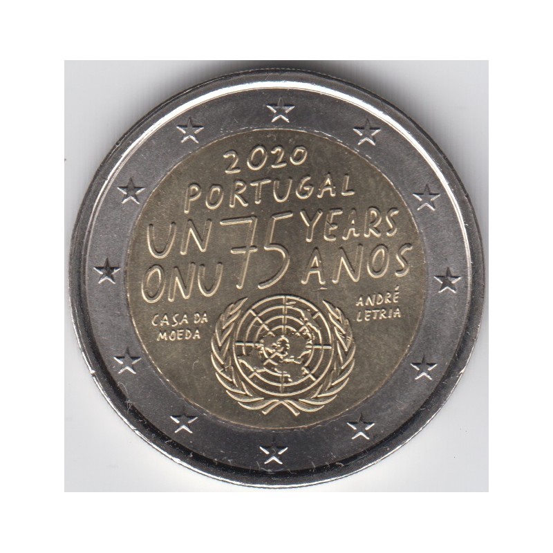 2020. 2 Euros Portugal "ONU"