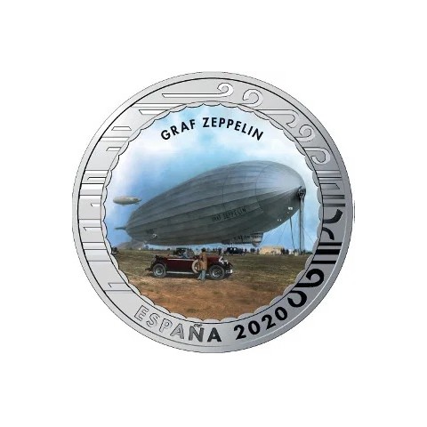 2020. Aviación. 5 euros "Graf Zeppelin"