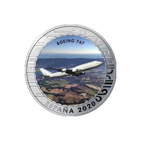 2020. Aviación. 5 euros "Boeing 747"