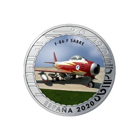 2020. Aviación. 5 euros "F-86 F Sabre"