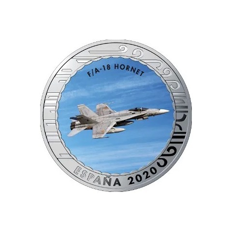 2020. Aviación. 5 euros "F/A 18 Hornet"