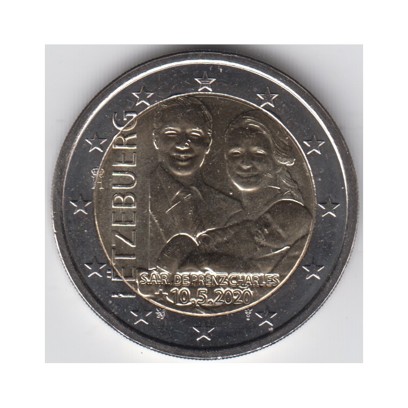 2020. 2 Euros Luxemburgo "Charles"