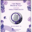 2021. Día de la mujer. Emilia Pardo Bazán. 10 euros