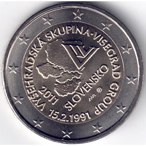 2011. 2 Euros Eslovaquia "Visegrado"
