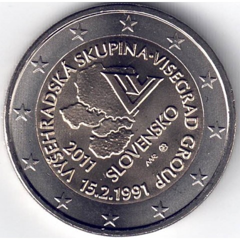 2011. 2 Euros Eslovaquia "Visegrado"