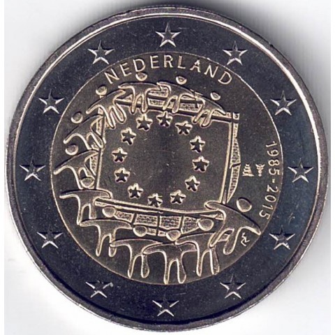 2015. 2 Euros Holanda "Bandera"