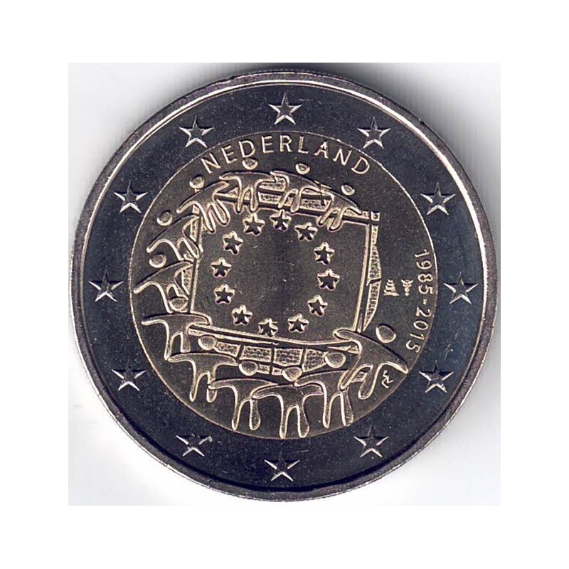 2015. 2 Euros Holanda "Bandera"