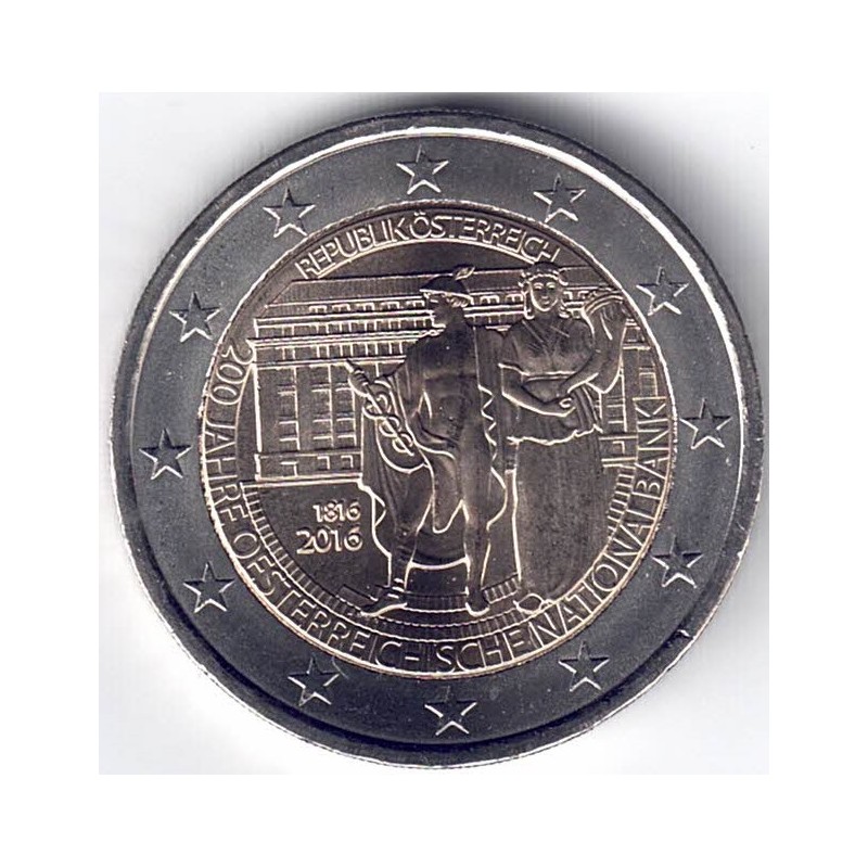 2016. 2 Euros Austria "Banco Nacional"
