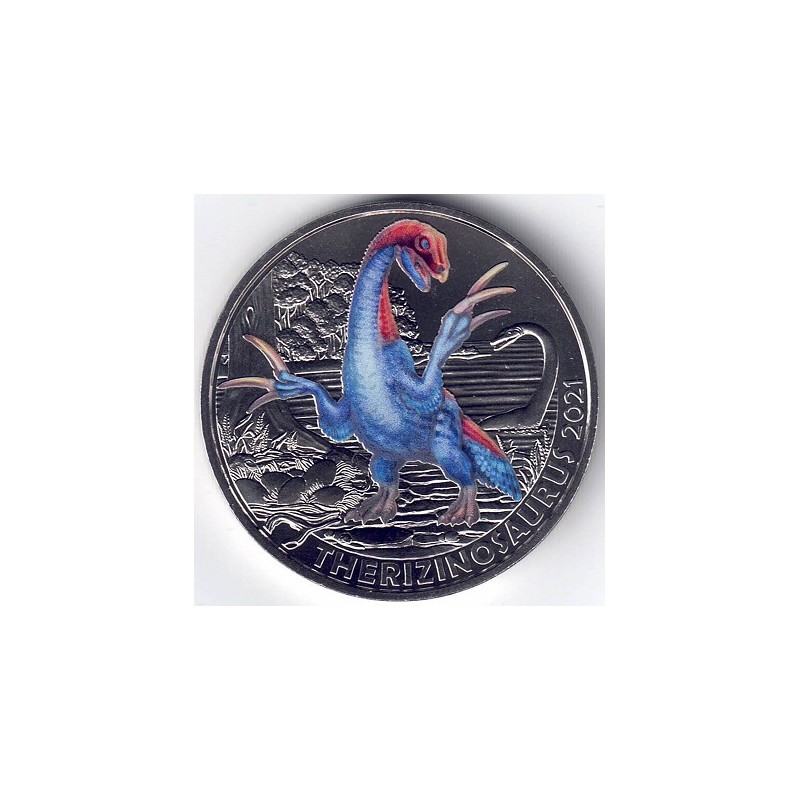 2020. Moneda 3 euros Austria. Therizinosaurus