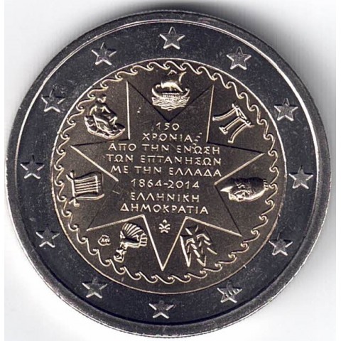 2014. 2 Euros Grecia "Islas Jónicas"