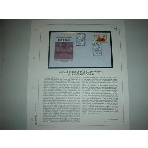 2005. Hoja y sobre matasellos Aeropuerto