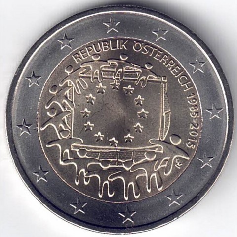 2015. 2 Euros Austria "Bandera"