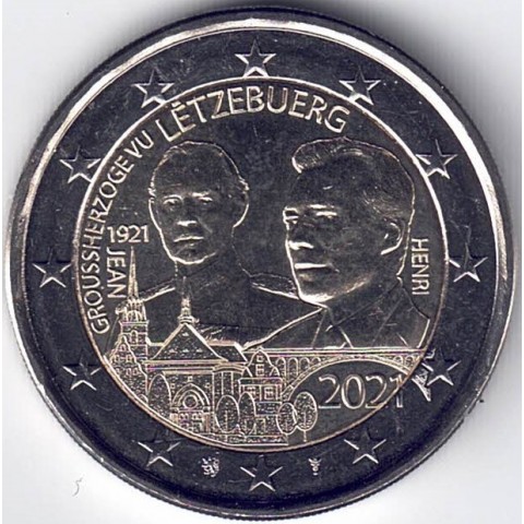 2021. 2 Euros Luxemburgo. "Jean"