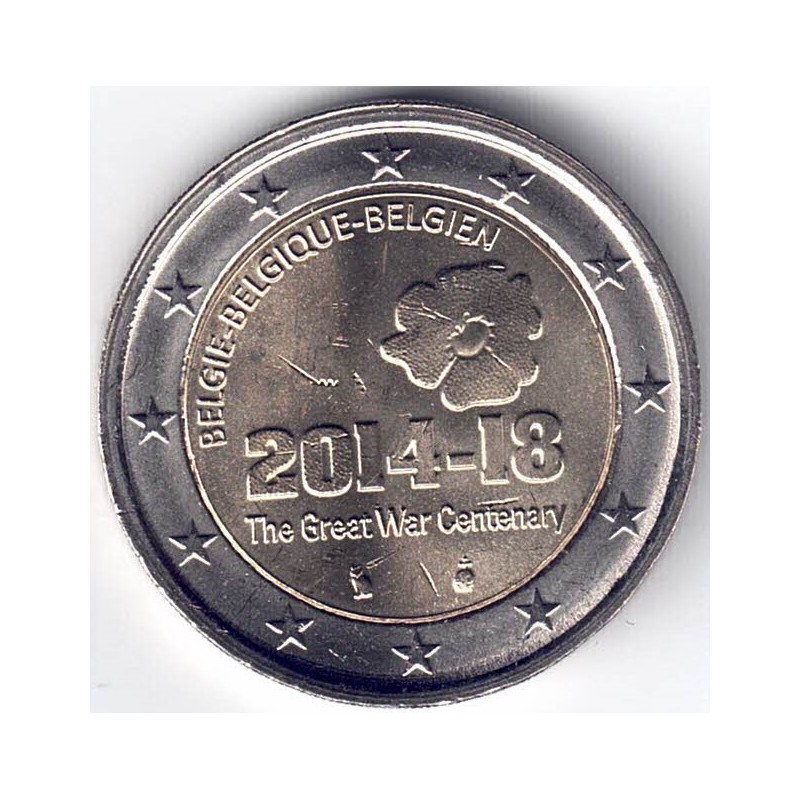 2014. 2 Euros Bélgica "I Guerra Mundial"