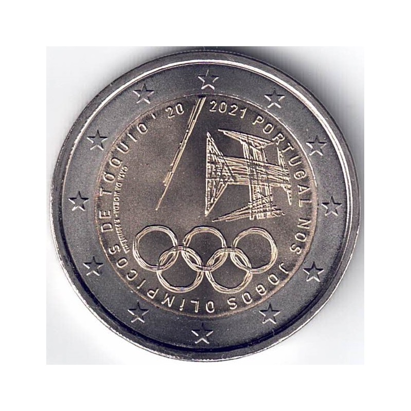 2021. 2 Euros Portugal "Juegos Olimpicos"