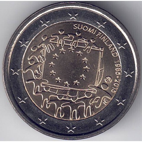 2015. 2 Euros Finlandia "Bandera"