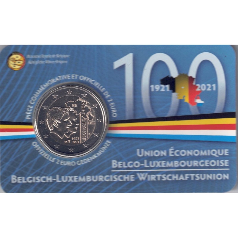 2021. 2 Euros Belgica "Unión económica"