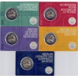 2021. 2 euros Francia "Olimpiada" 5 modelos