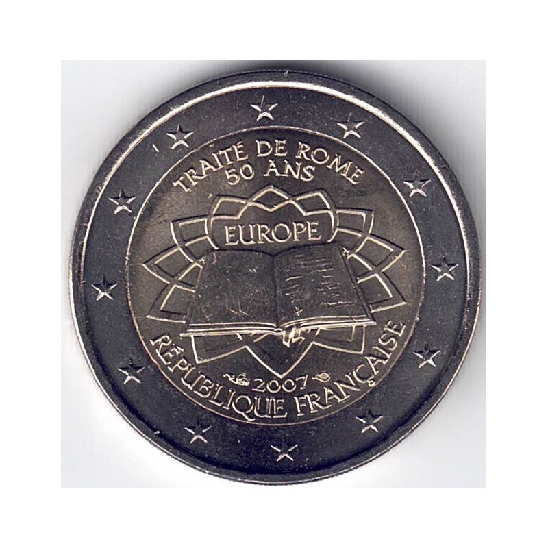 2007. 2 Euros Francia "Tratado de Roma"