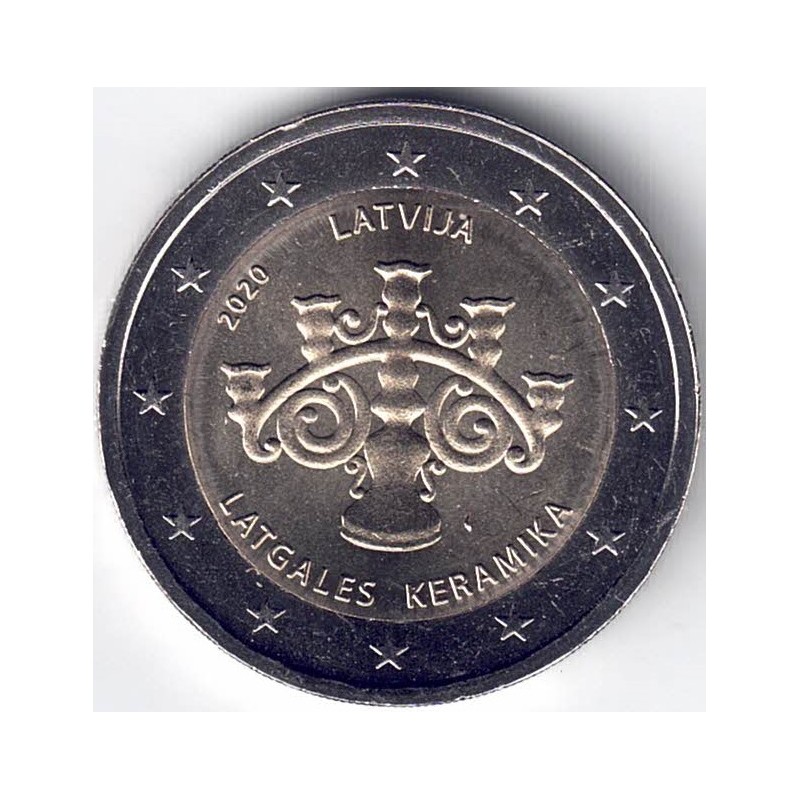 2020. 2 Euros Letonia "Cerámica"