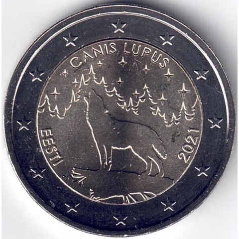 2021. 2 Euros Estonia "Lobo"