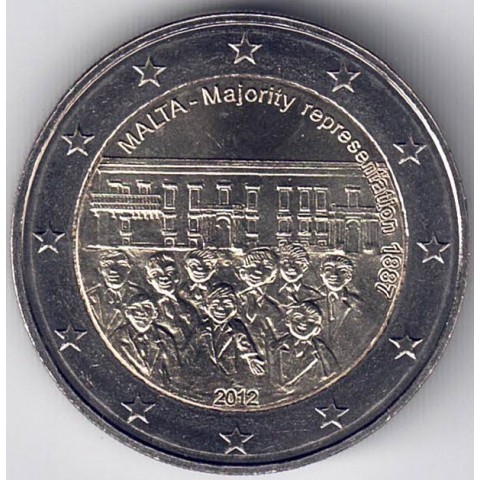 2012. 2 Euros Malta "Mayoría representativa"