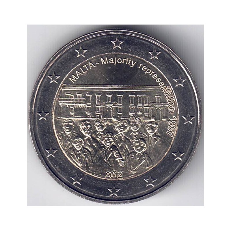 2012. 2 Euros Malta "Mayoría representativa"