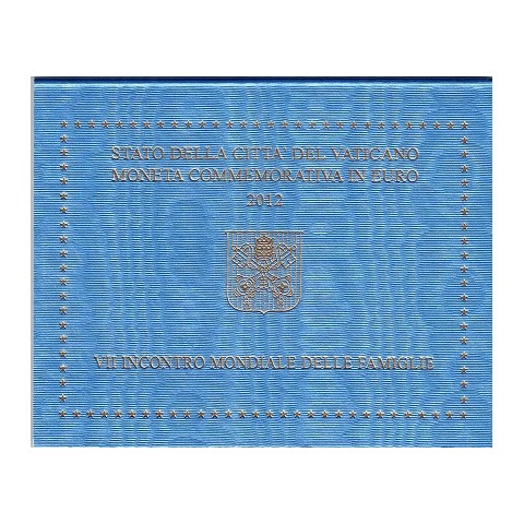 2012. 2 Euros Vaticano "Encuentro familias"