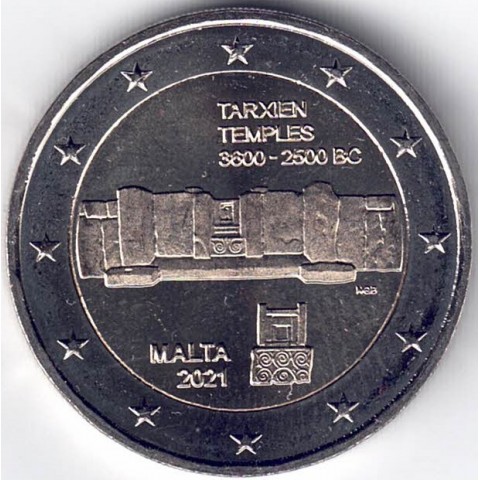 2021. 2 Euros Malta "Templos"