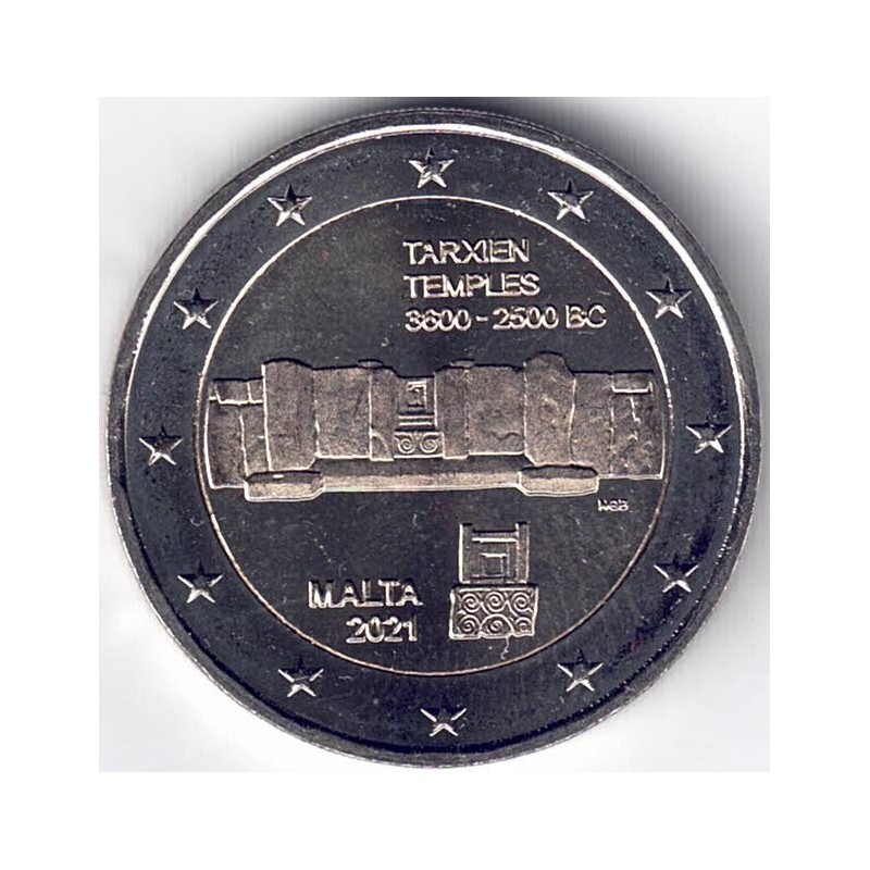 2021. 2 Euros Malta "Templos"