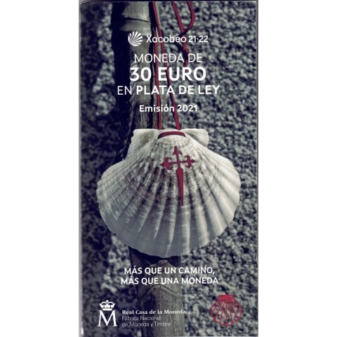 2021. Cartera 30 euros España "Xacobeo"