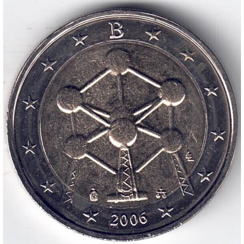 2006. 2 Euros Bélgica "Reapertura del atomium"
