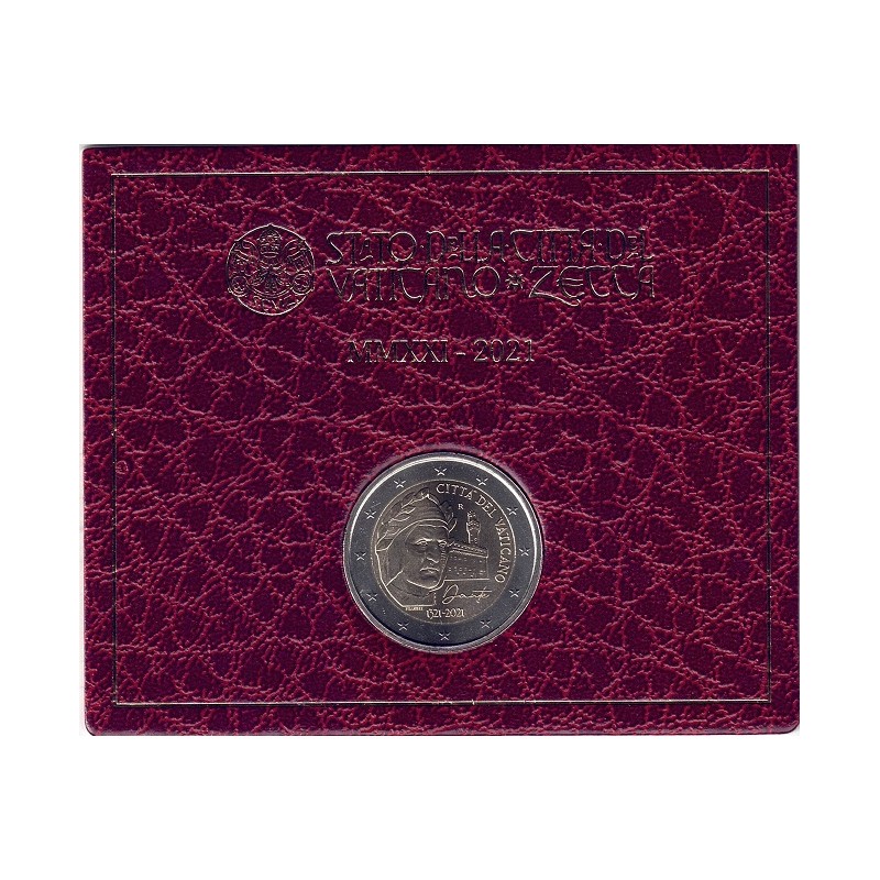 2021. 2 Euros Vaticano "Dante"