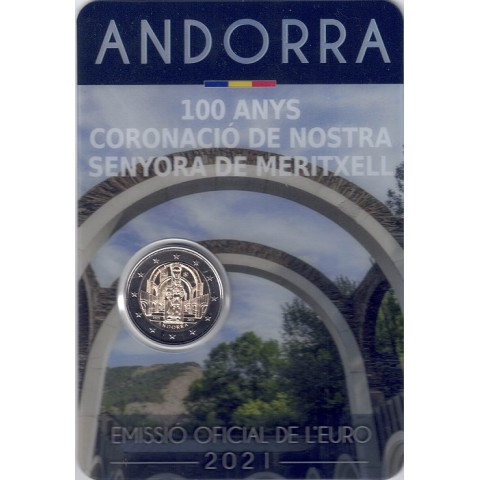 2021. 2 Euros Andorra "Meritxell"