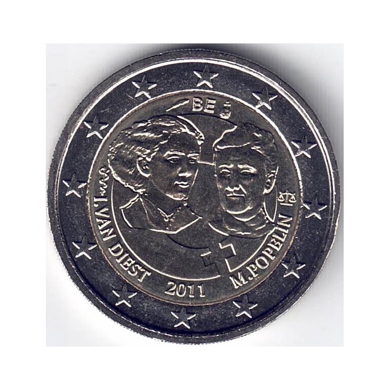 2011. 2 Euros Bélgica "Mujer trabajadora"