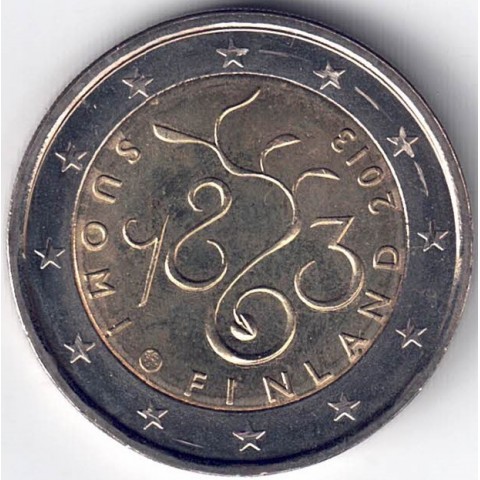 2013. 2 Euros Finlandia "Parlamento"